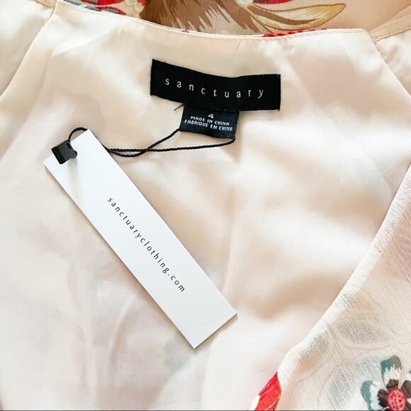 Sanctuary Jolynn Floral Midi Dress Size 4 - Picture 5 of 7